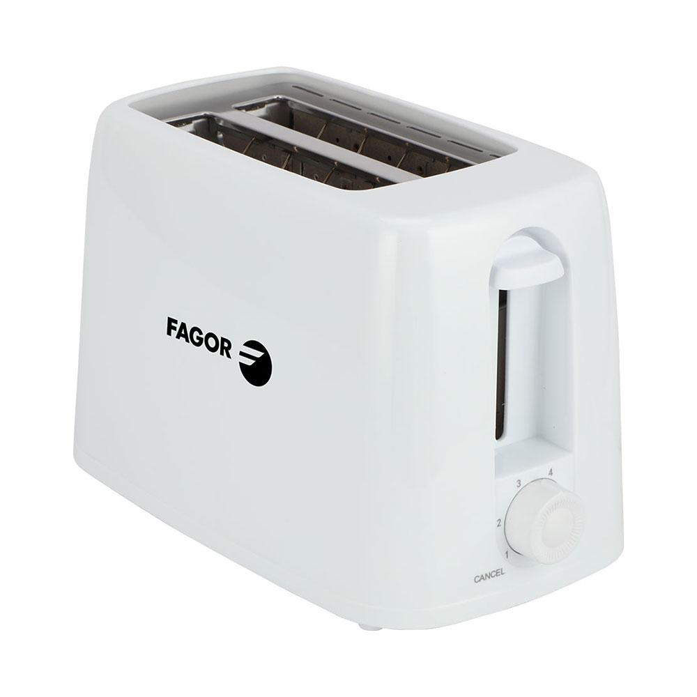 Fagor Tostador Flexitoast 2 Ranuras 650W, 6 Niveles de Tostado y Función de Cancelación