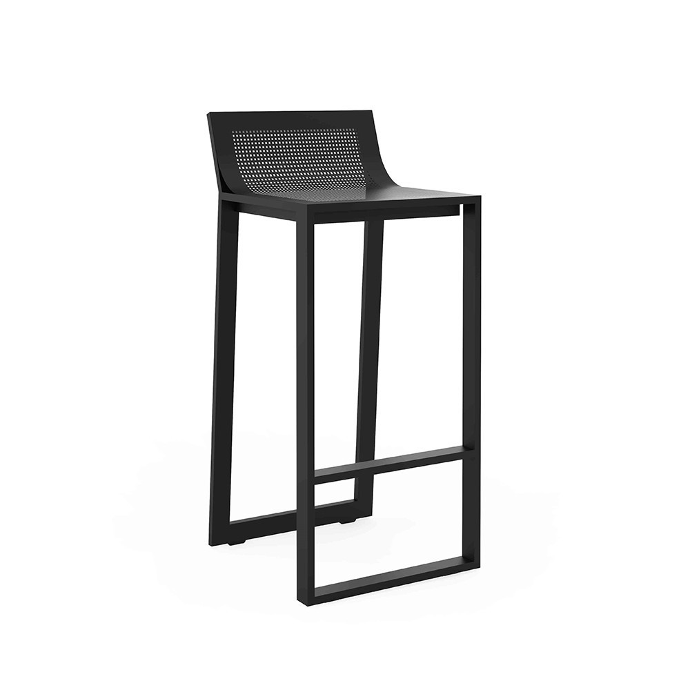 Taburete con respaldo Blau Gandia Blasco