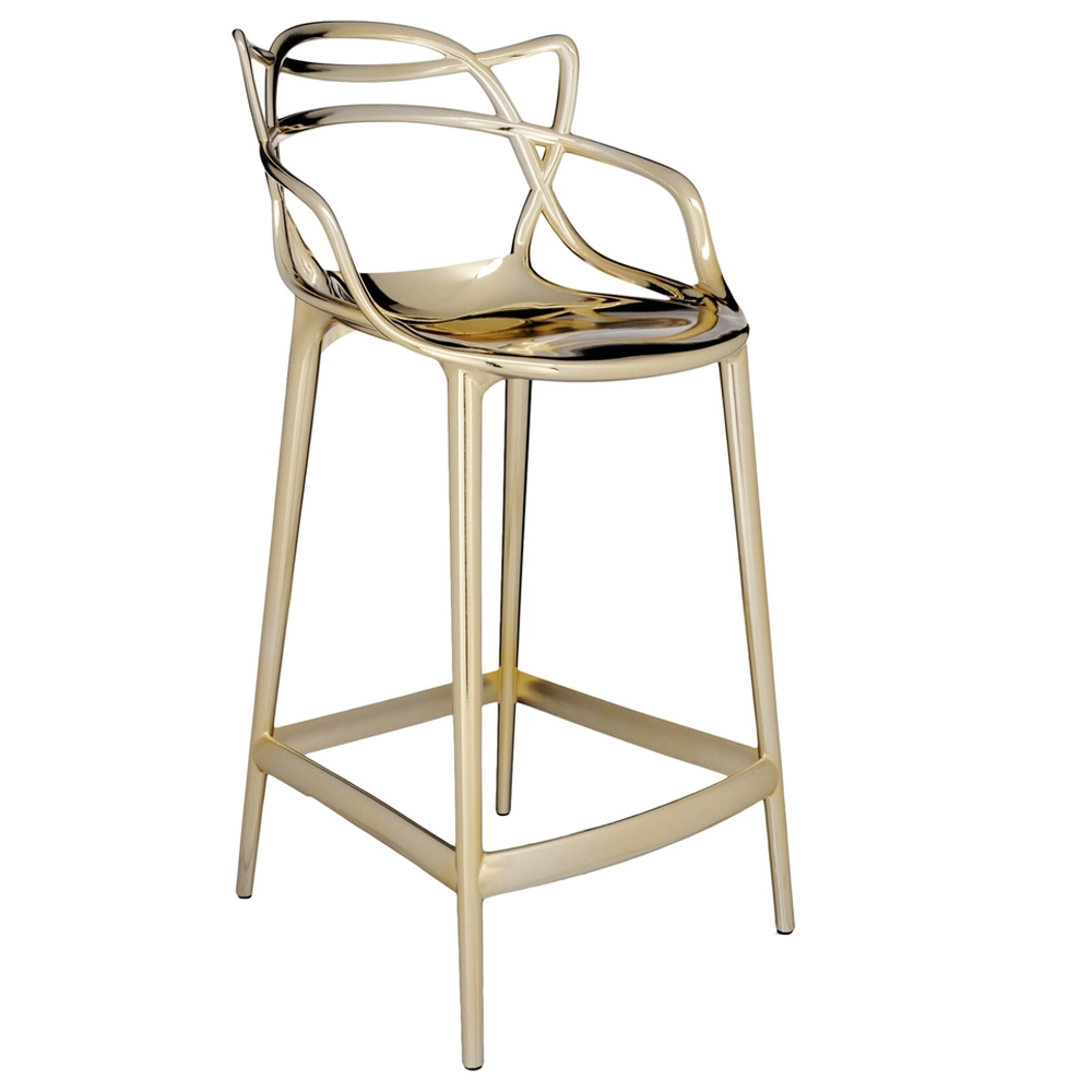 Taburete Masters metalizado Kartell