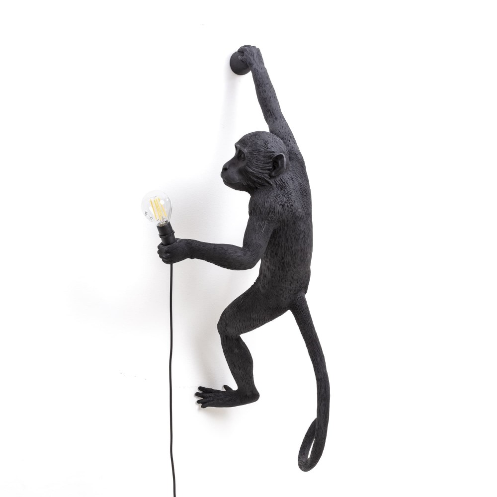 The Monkey Hanging Right Hand black Seletti