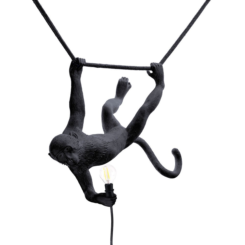 The Monkey Lamp Swing black Seletti