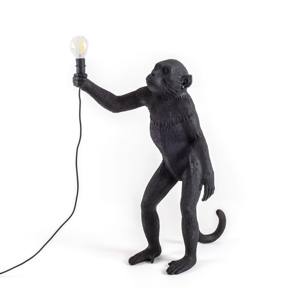 The Monkey Standing black Seletti