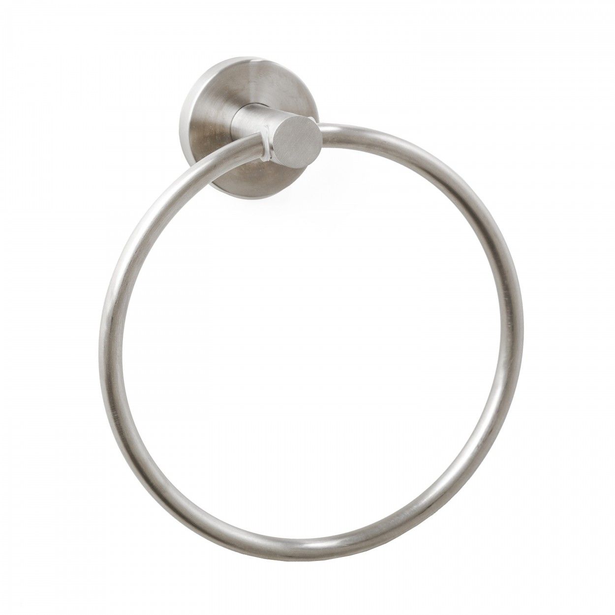 Toallero con Forma de Aro, de Acero Inoxidable. Diseño Minimalista, con estilo Industrial - Hogar y Más