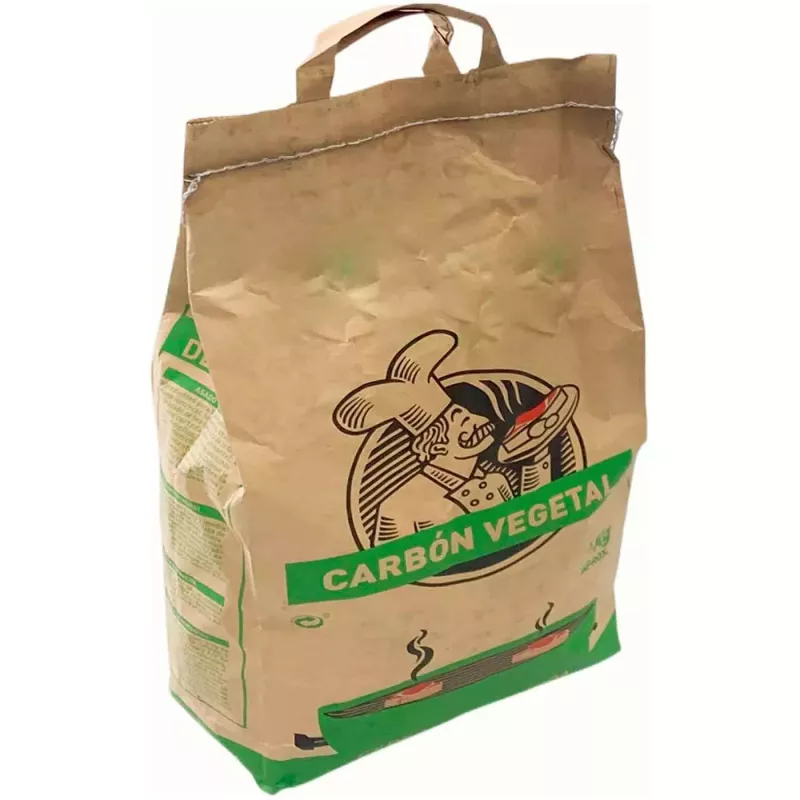 Carbón Vegetal Quebracho 100% Natural 5 kg para barbacoa - Larga duración, alto poder calorífico, encendido fácil sin humo