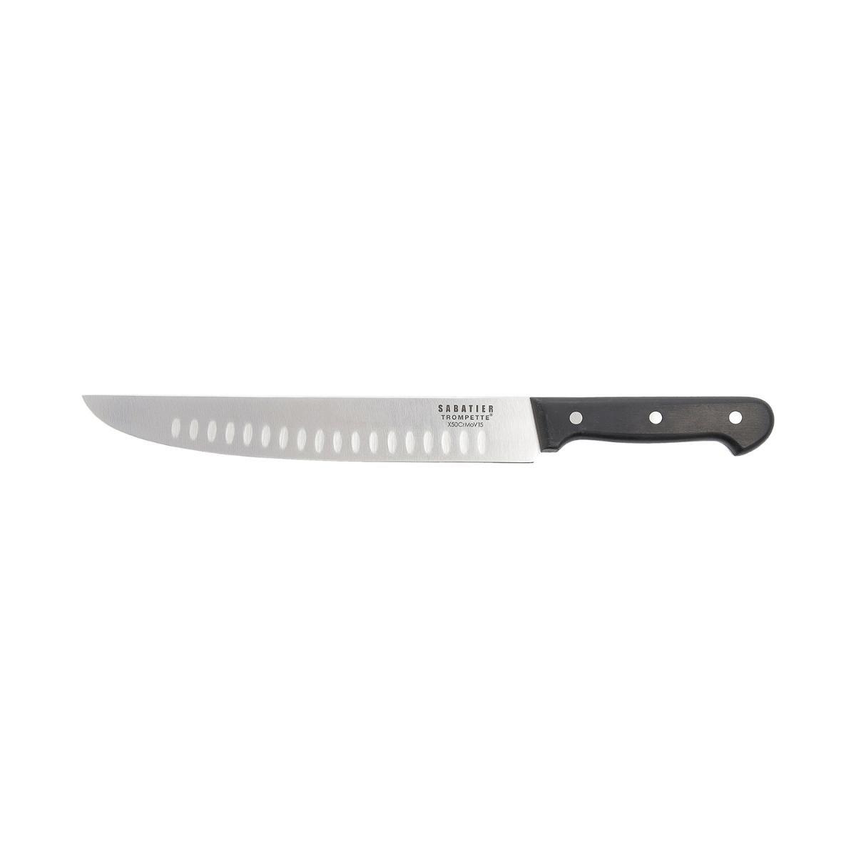 Sabatier Cuchillo Carnicero Perforado Universal 22 cm, 6 Unidades, Mango Ergonómico Baquelita Soft Touch, Acero Mov, Extra-Afilado, Garantía 25 Años