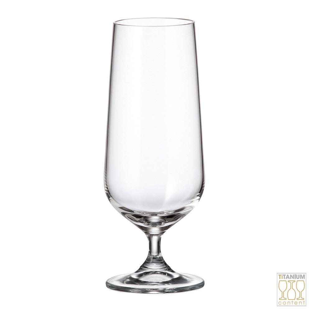 Crystalite Bohemia Copa de Cerveza Strix 610 ml Titanium Crystal Glass – Set 6 Unidades, Altura 220 mm, Ø68 mm, Apto Lavavajillas