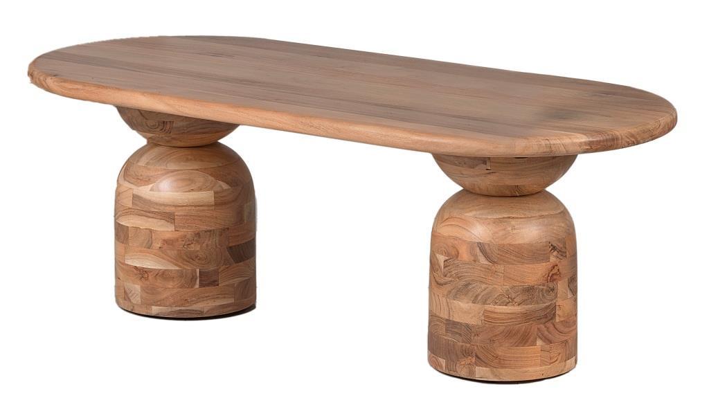 Mesa de Centro DKD Home Decor Acacia 135 x 75 x 45 cm