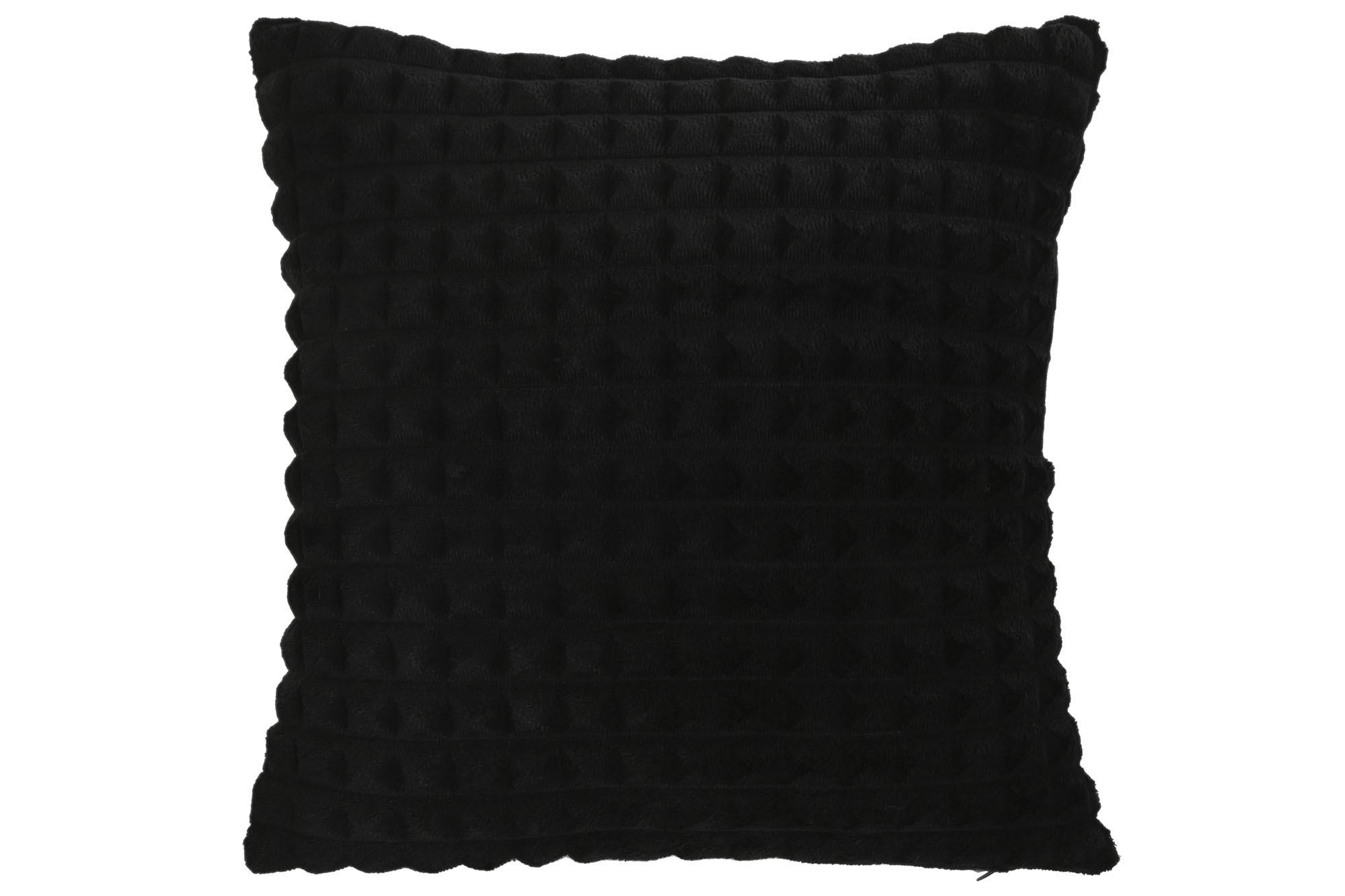 DKD Home Decor Cojín Urban Negro Poliéster 45x45x8 cm (2 Unidades) con Cremallera