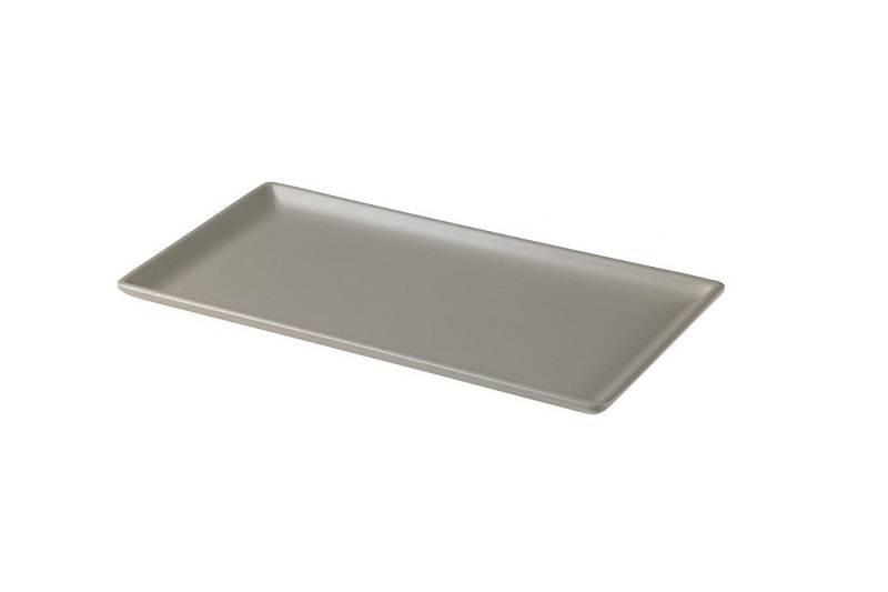 Leone Fuente Rectangular 100% Melamina 27,4 x 14,3 cm, Apta para Lavavajillas, No Microondas ni Horno