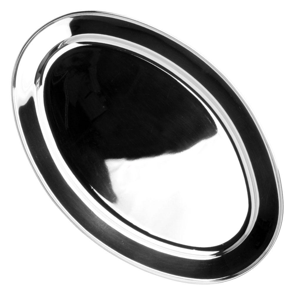 1946 Bandeja Oval Acero Inoxidable Con Ala 45x30 cm Altura 3 cm