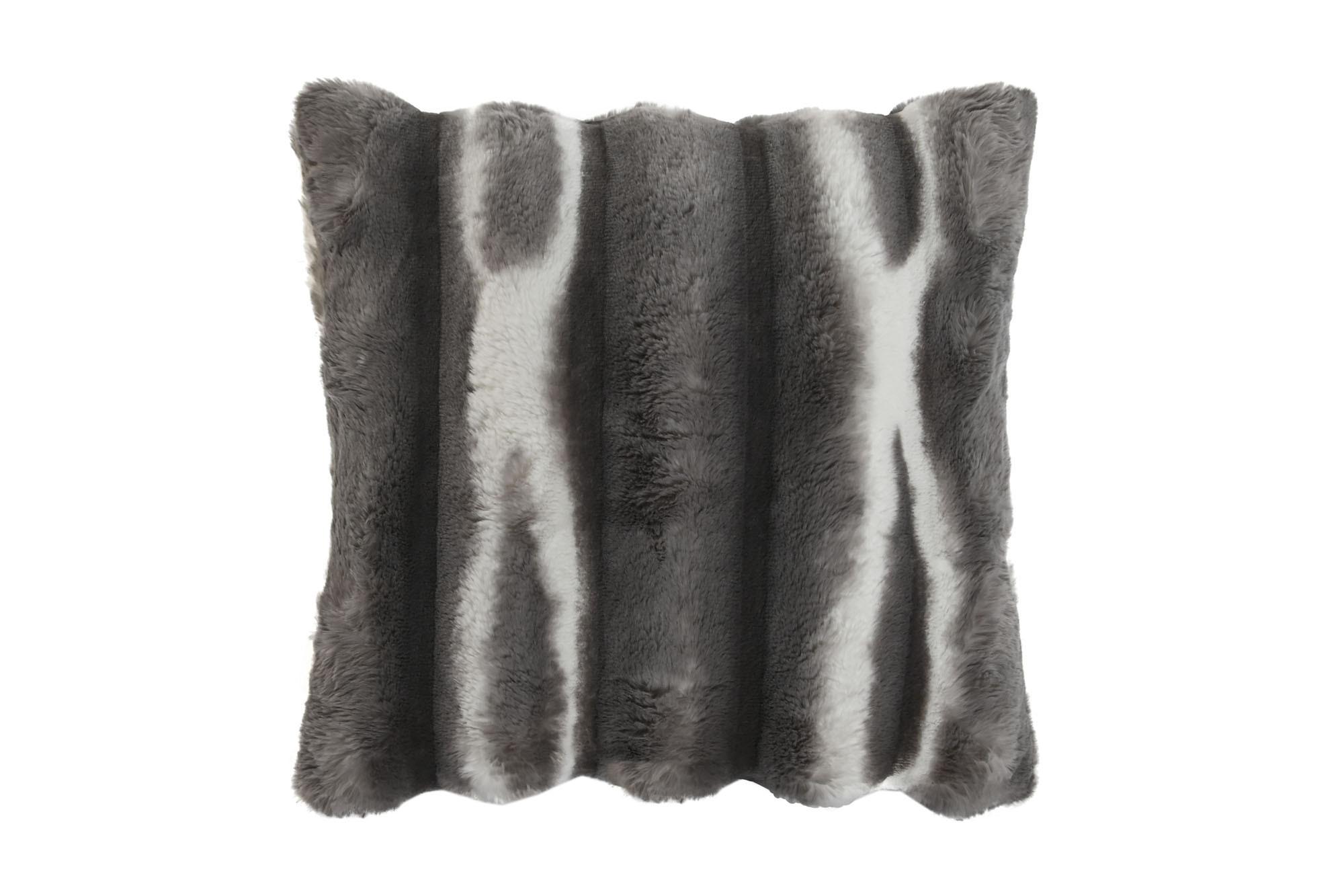 DKD Home Decor Cojín Decorativo Urban de Poliéster Gris de 45 cm de ancho x 45 cm de alto x 15 cm de profundidad con Cremallera