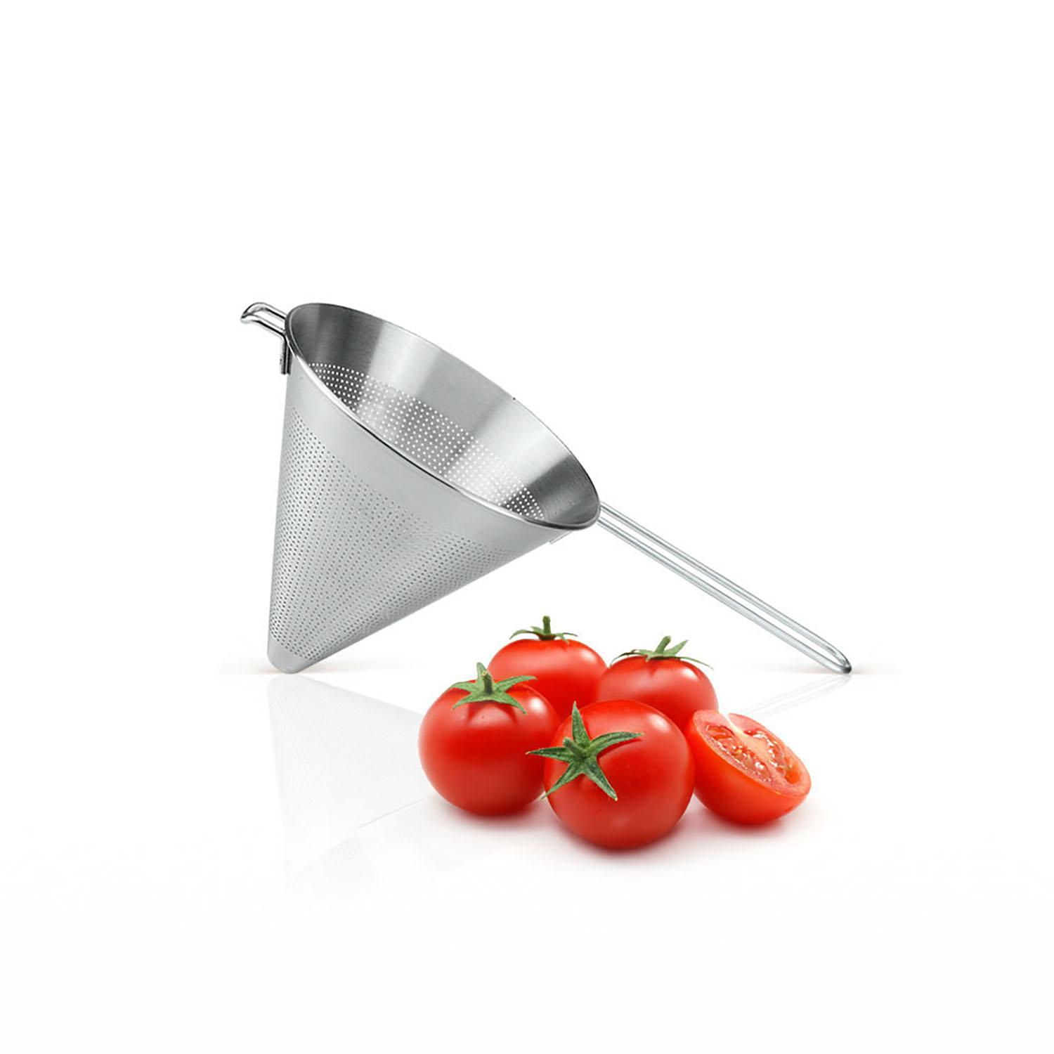 Metaltex Colador chino inoxidable Ø18 cm, cuerpo y mango de acero inoxidable