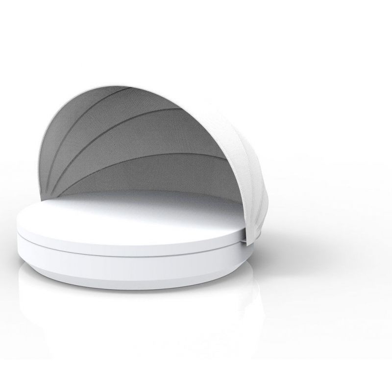 Vela Daybed Basic redondo con parasol plegable, para días de verano