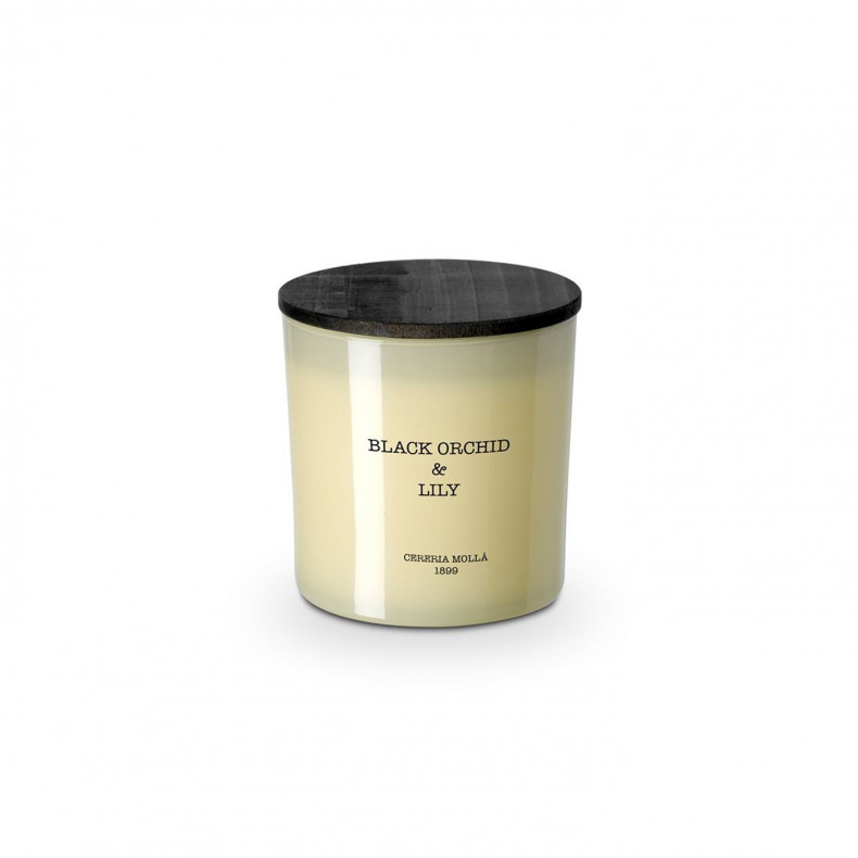 VELA PREMIUM XL ORQUÍDEA NEGRA Y LIRIO