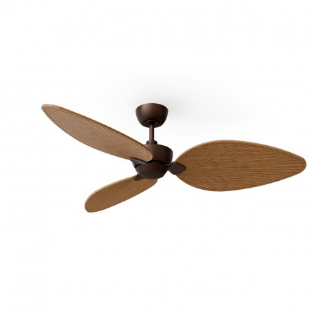 Ventilador de Techo Sulion Alma L Marrón 3 palas Madera Media Sin luz