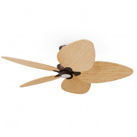 Ventilador de Techo Sulion Alma L Marrón 5 palas Madera Clara Con luz