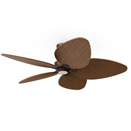Ventilador de Techo Sulion Alma L Marrón 5 palas Madera Oscura Con luz