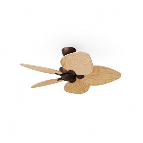 Ventilador de Techo Sulion Alma S Marrón 5 palas Madera Clara Sin luz