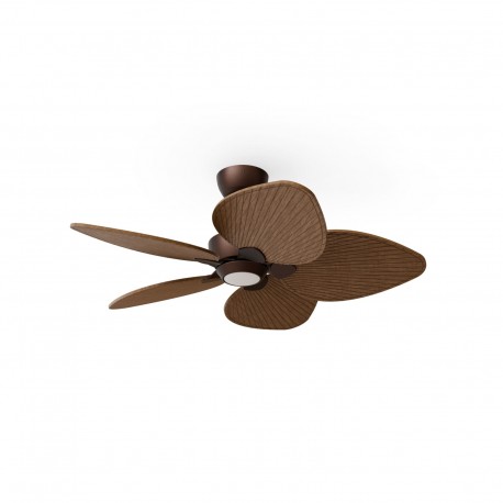 Ventilador de Techo Sulion Alma S Marrón 5 palas Madera Oscura Con luz