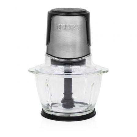 Princess 01.221051.01.001 Picadora Eléctrica 300W 1L Cristal con 2 Cuchillas Acero Inoxidable, Pica Hielo, Lavavajillas