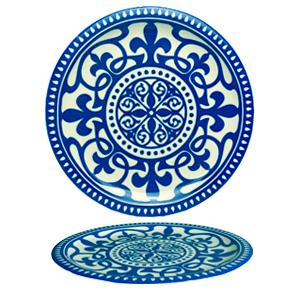 SUMMA Patios Plato Llano Azul 26 cm (6 Unidades)