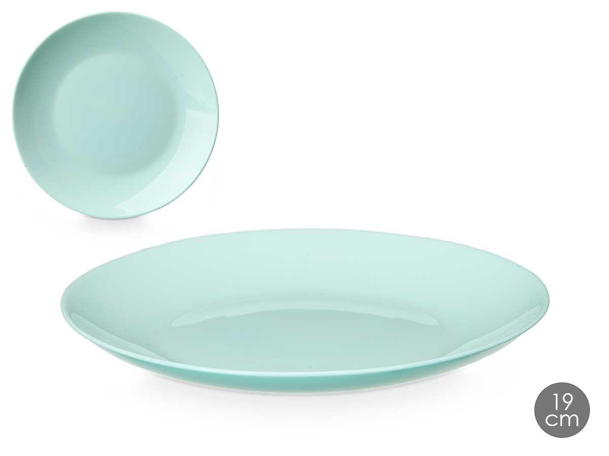 Vivalto Plato Postre Redondo Opal Verde 19 cm (24 Unidades)