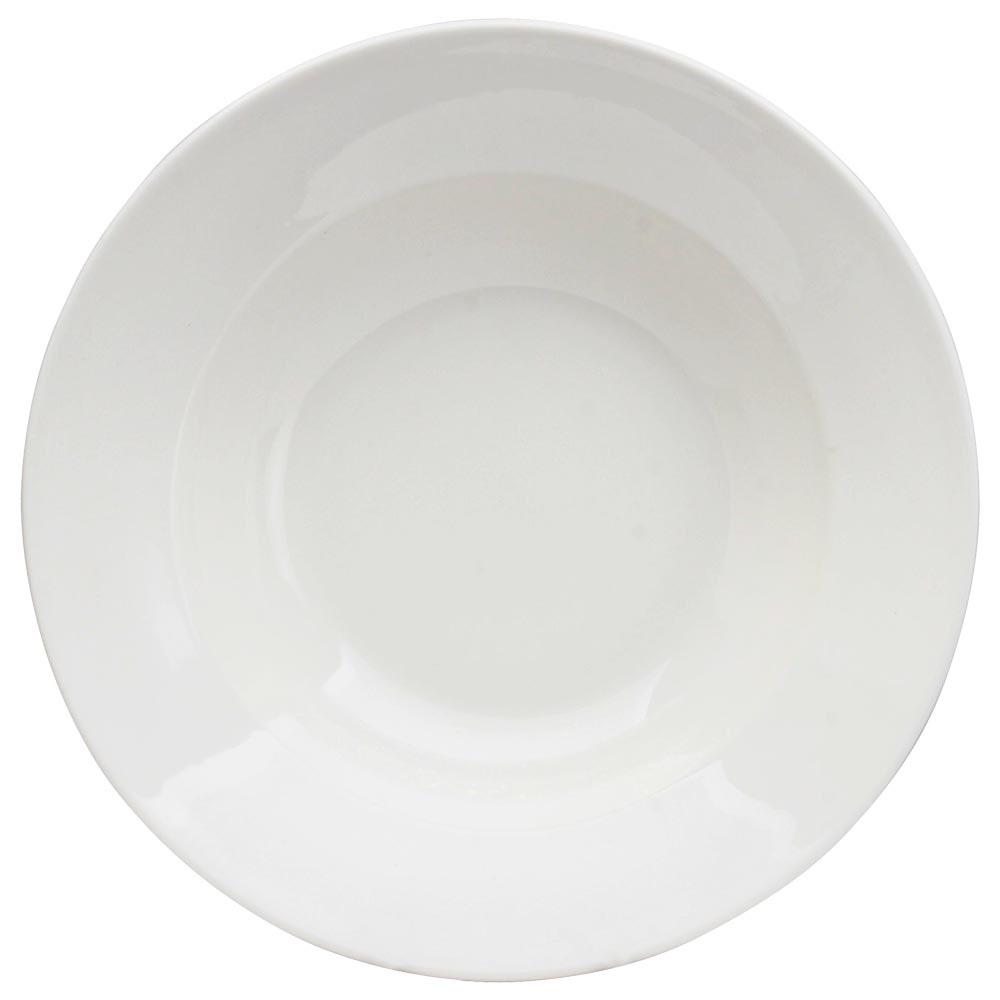 Avet Plato de Pasta Plain Ivory 30 cm, Juego de 4 Platos Blanco Puro, Apto Microondas/Lavavajillas, Alta Resistencia Hostelería