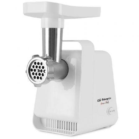 Orbegozo MP 2000 Picadora de Carne 600W, 3 Discos Acero Inox, 2 Cuchillas, Función Salchichas y Kibbe
