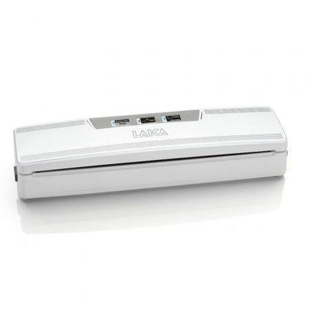 Laica VT3210 Envasadora al vacío 100W, 0.6 bar, 100% Automática con funciones de Vacío Parcial, Pulso Manual y Sellado para Bolsas de hasta 30cm