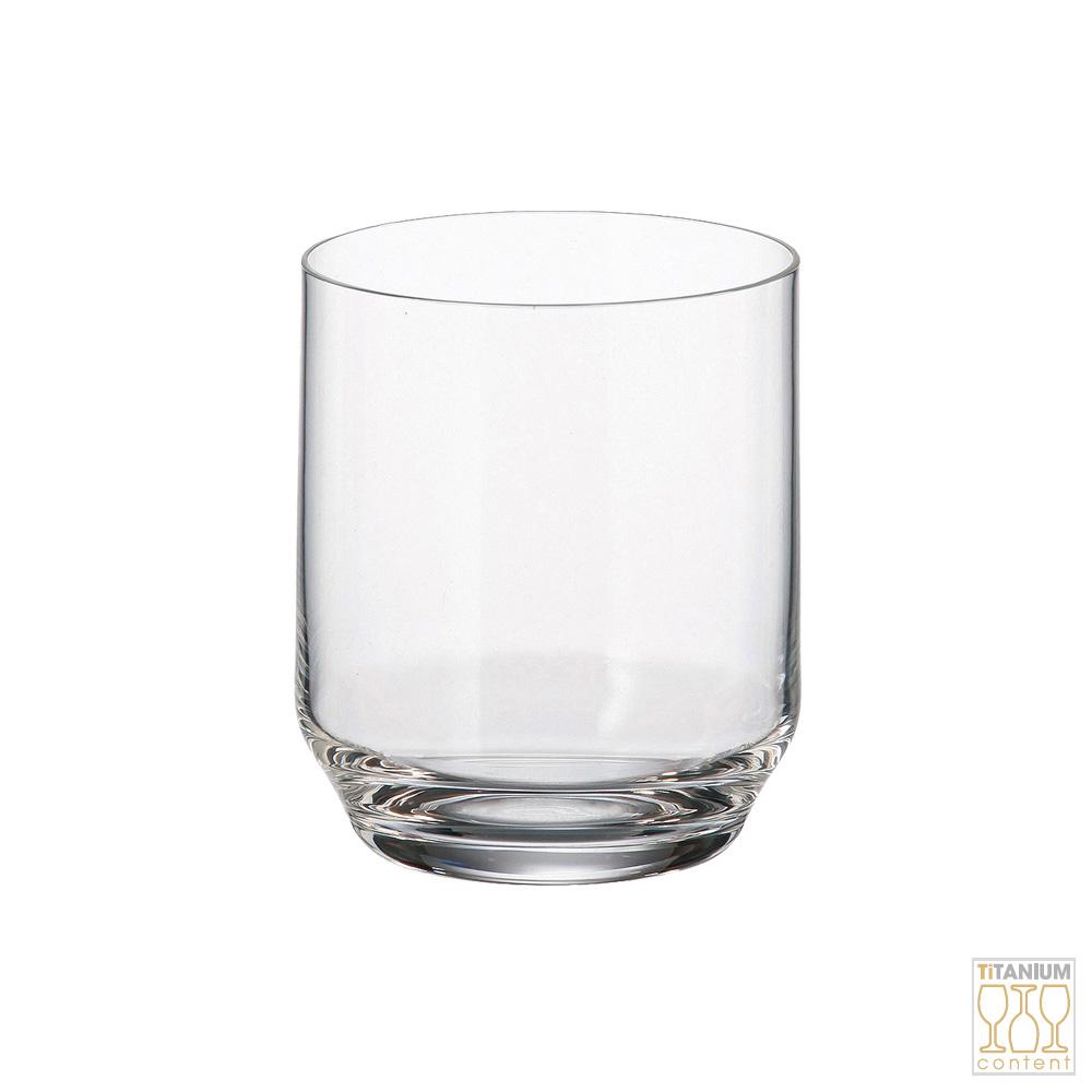 Crystalite Bohemia Vaso Titanium Crystal Glass 230 ml Ines-Ara Altura 85mm Diámetro 70mm Juego 6 Unidades Apto Lavavajillas