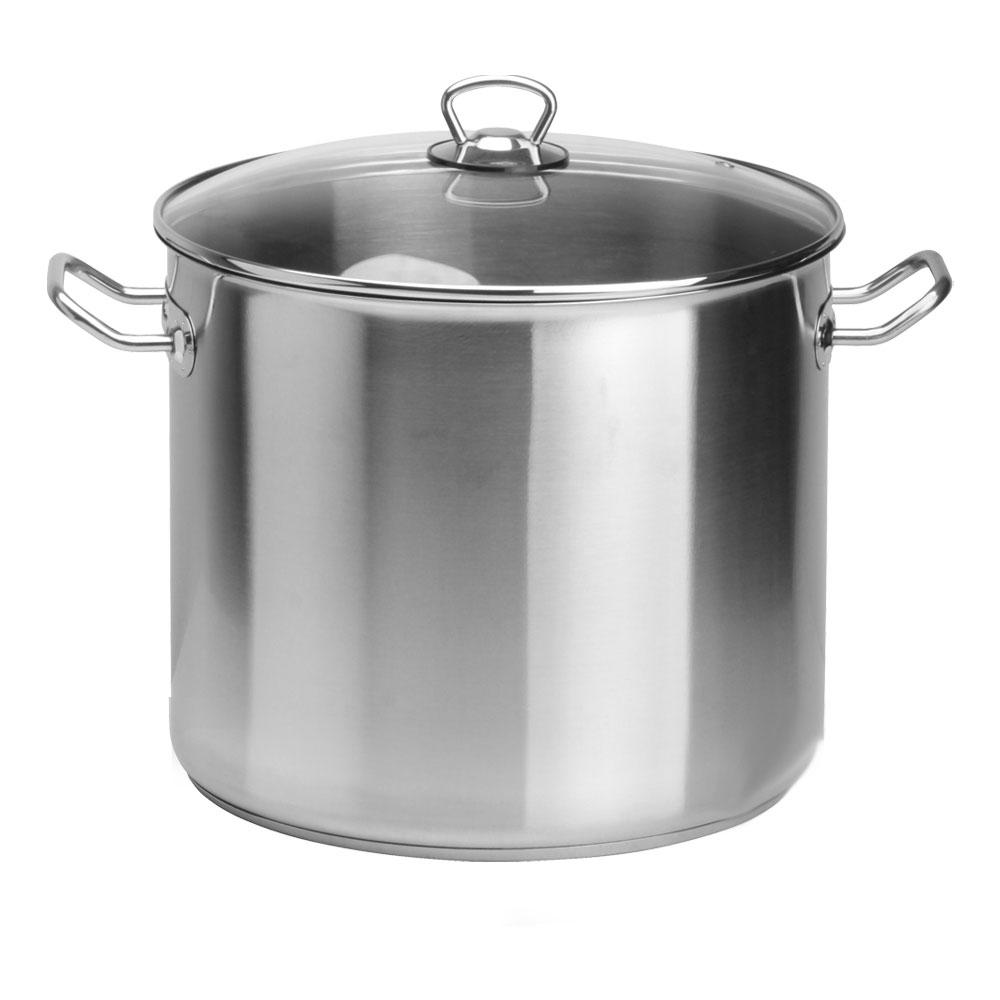 GSW Olla de Cocina Inducción Acero Inoxidable 15 L Diámetro 28 cm Altura 25 cm Pack 2 Unidades