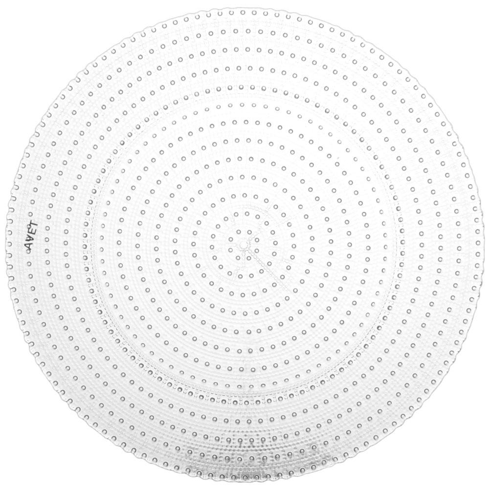 Avet Plato Presentación Allure 33 cm Diámetro - Set de 6 Unidades con Relieve Concéntrico