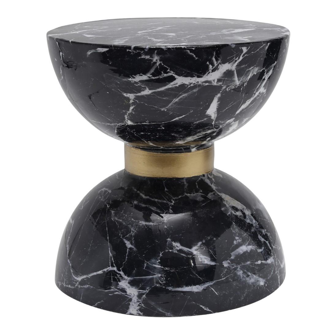 DKD Home Decor Mesita Auxiliar Cuadrada Moderna de Hierro en Acabado Negro. Dimensiones Precisas: 33 cm Ancho x 33 cm Fondo x 35 cm Alto.