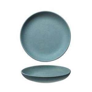 SUMMA Io Azul Plato Hondo Coupe 24 cm - Colección IO, Gres, Color Azul (6 Unidades)