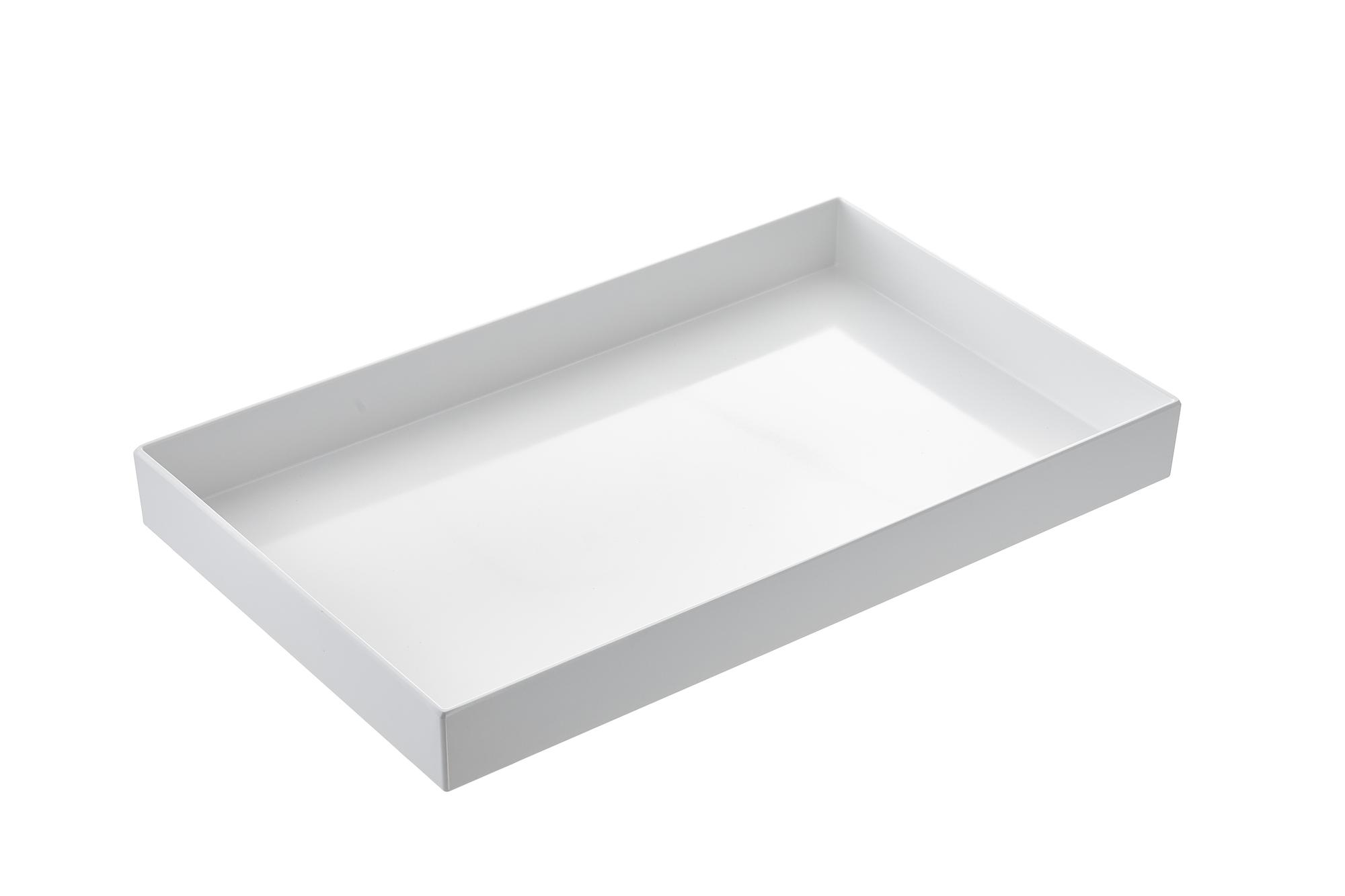 Leone Bandeja Servicio Rectangular Gastronorm Gn 1/1 100% Melamina 53x32.5x6 cm - Apta Lavavajillas (max 70°C)