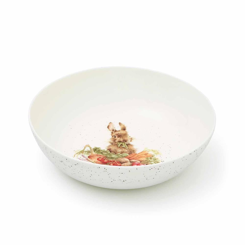 Royal Worcester Ensaladera Wrendale Design Conejo - Apta Lavavajillas y Microondas - 25,5 cm
