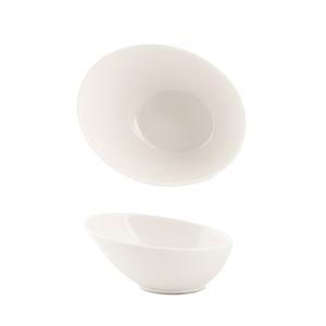 SUMMA Noubon Bol Inclinado 13 cm, Porcelana, Color Marfil (12 Unidades)