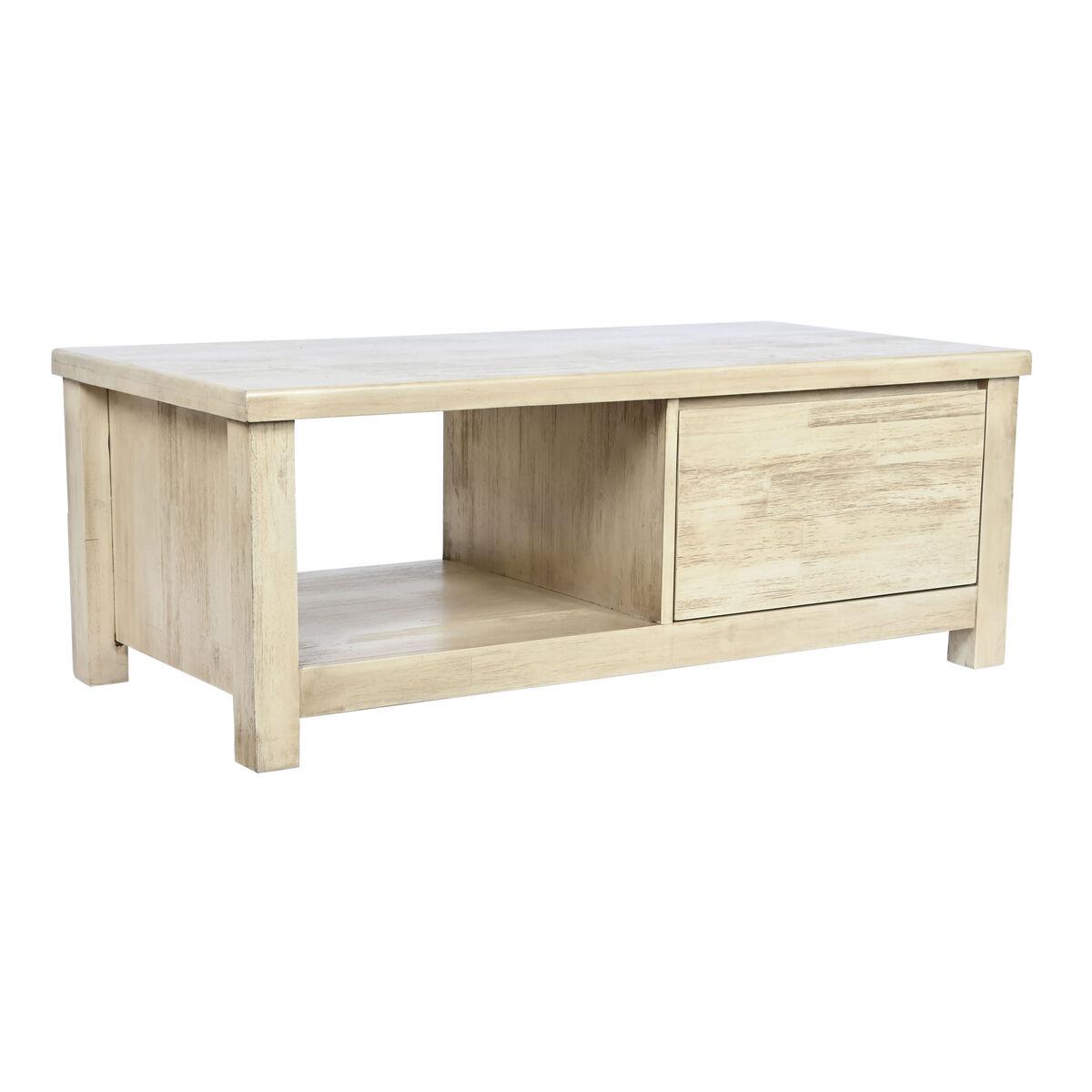 DKD Home Decor Mesa de Centro Tropical para Salón de Madera de Acacia Color Natural - 120x60x45 cm (Ancho x Largo x Alto)