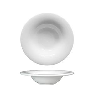 SUMMA Sira Plato Hondo 23 cm - Colección Sira, Porcelana Blanca (6 Unidades)