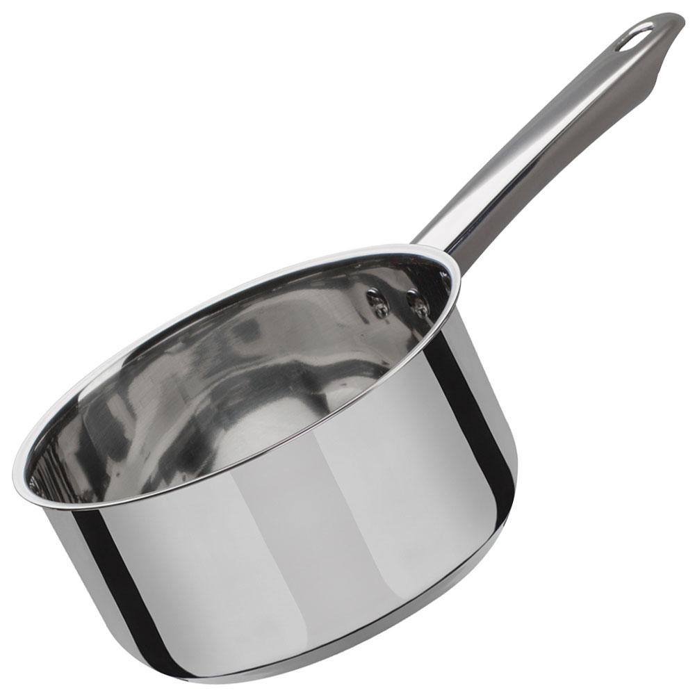 GSW Cazo de Acero Inoxidable Montreal 1,6 L Inducción 16 cm - Apto para Todo Tipo de Cocinas y Lavavajillas (6 Unidades)