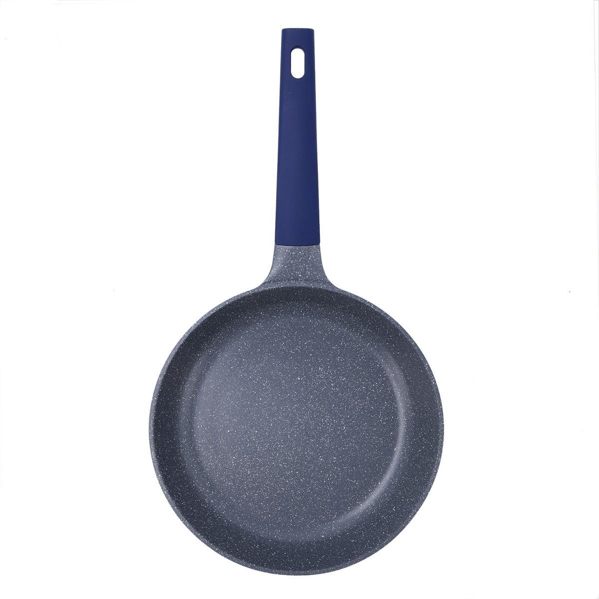 Pyrex Sartén Klein Aluminio Fundido 26 cm - Juego de 6 Unidades, 2 Capas Antiadherentes, Acabado Mármol, Apta Inducción